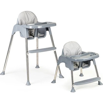 Image 1 of ECOTOYS Столче за хранене 2в1, табла, колани ecotoys (hc-135c gray)