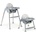 ECOTOYS Столче за хранене 2в1, табла, колани ecotoys (hc-135c gray)