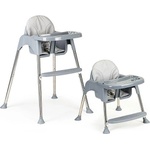 ECOTOYS Столче за хранене 2в1, табла, колани ecotoys (hc-135c gray)
