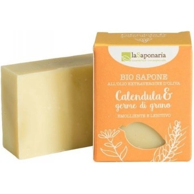 laSaponaria tuhé olivové mýdlo BIO Měsíček a pšeničné klíčky 100 g