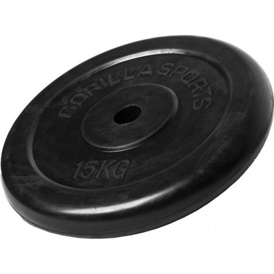 Gorillasports Liatinový činkový kotúč Pogumovaný 0,5kg - 25 kg 30/31mm