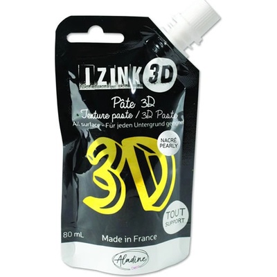 Izink Reliéfní pasta 3D citronela perleťová žlutá 80 ml – Zbozi.Blesk.cz