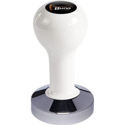 Buna Café tamper kov biely, TP, nerez lesk, konvexný 58 mm
