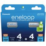 Panasonic Акумулаторни батерии PANASONIC ENELOOP 4x AA 2000 mAh + 4x AAA 800 mAh