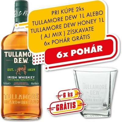 Tullamore Dew 40% 1 l (čistá fľaša)