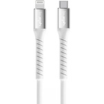 Leki Кабел Leki bycph Pro от USB-C към Lightning, 1m, Бял (9-62)