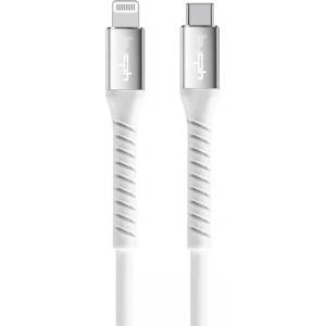 Leki Кабел Leki bycph Pro от USB-C към Lightning, 1m, Бял (9-62)