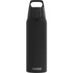 SIGG - Insulated drinking bottle - Thermos bottle Shield Therm One Black carbonated drinks - Leak-proof - Dishwasher safe - BPA-free - 90% recycled stainless steel - Black - 0.75L - 6053.10