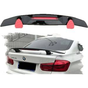 Carmart Спойлер антикрило universal 78cm с трети стоп и разстояние между планките 65cm - черен гланц