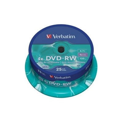 Verbatim DVD-RW(25-pack)Spindle/4x/4.7GB (43639)