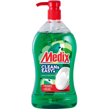Medix Препарат за миене на съдове Clean & Easy, с помпа, зелен, 800 ml