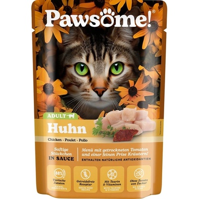 Pawsome! Adult s kuřetem a rajčaty 85 g