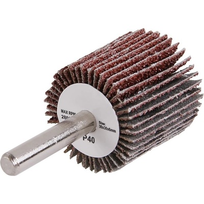 LEVIOR Kotouč lamelový brusný 30x30x6mm p40 stopka