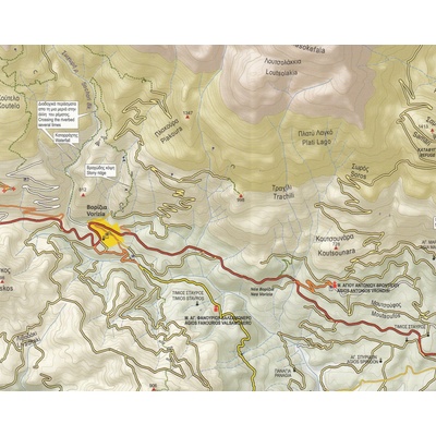 mapa Crete Mount Idha Psiloratis 1:25 t.