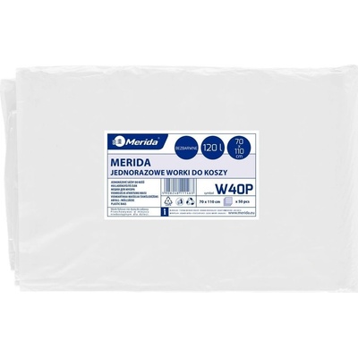 Merida pytle LDPE 38µm 120l 50ks čiré