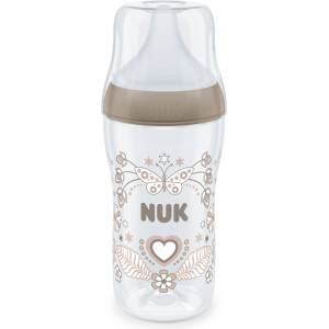 Nuk Perfect Match Шише РР 260мл. със силиконов биберон за хранене M, 3+ мес. Сърце (10216014)