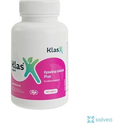 Kyselina listová Plus obohacen o chelátové železo, vitamín C, B 12 a metafolin 60 tablet