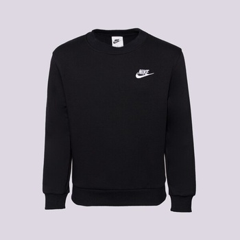 Nike Суитчър K Nsw Club Flc Crew Ls Lbr Boy детски Дрехи Суичъри FD3006-010 Черен 147-158 (FD3006-010)