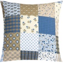 Bellatex Adéla vankúš patchwork modrý 40x40