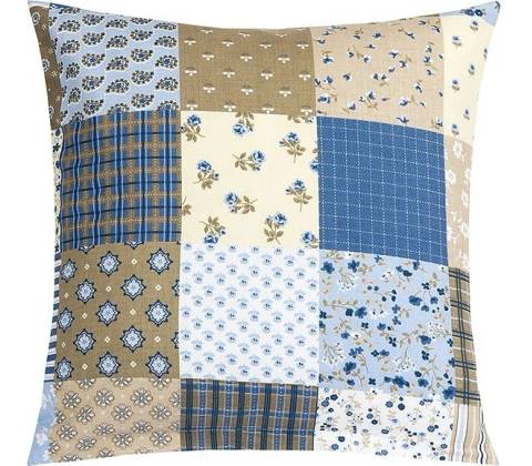 Bellatex Adéla vankúš patchwork modrý 40x40