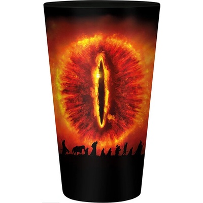 CurePink Sklenice The Lord of the Rings|Pán prstenů Sauronovo oko ABYVER225 400 ml