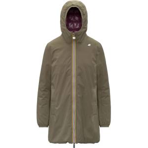 K-Way Дамско палто K-Way Women's Sophie St Thermo Double Coat - Green Army / Violet - размер 9 (102-5530-0211)