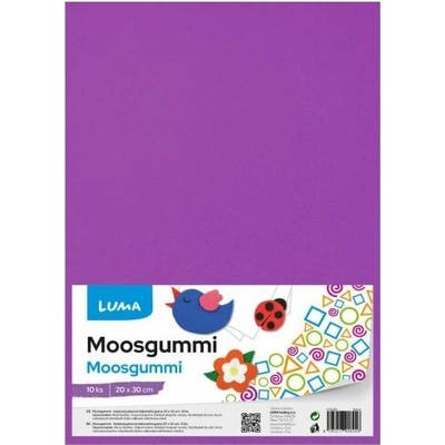 MOOSGUMMI A4 fialová LUMA, 10ks