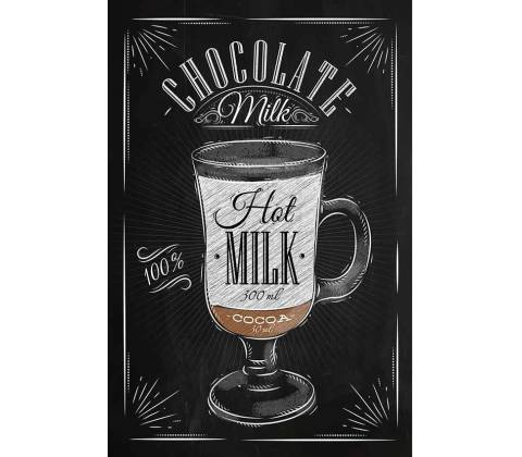 Plechová ceduľa Chocolate