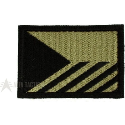 ALFA TACTICAL Bojová nášivka vlajka ČR - velká, Zelená