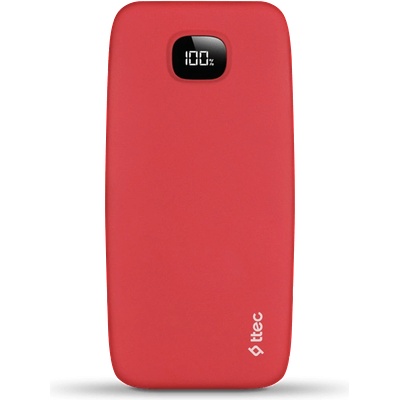Ttec Външна батерия ttec, ChargeUp Pro, LCD 10.000mAh, PD 20W, Ч (8694470829289)