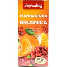 Popradský čaj Mandarinka brusinka 20 x 2 g