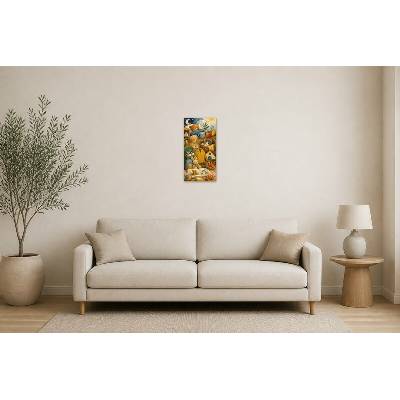 Obraz na plátně – Dětské zátiší se zvířaty a hračkami 30 × 60 cm