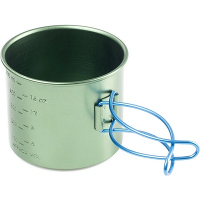 GSI Outdoors hrnček z hliníka Bugaboo Bottle Cup zelená 591 ml