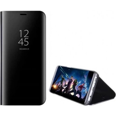 Púzdro SES Zrkadlový plastový flip Huawei P30 - čierne