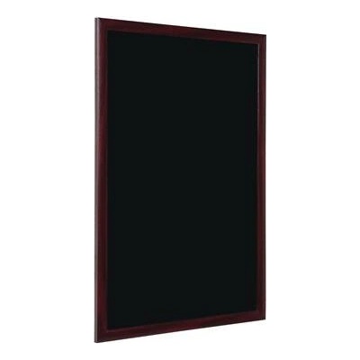 VICTORIA Informačná tabuľa popisovateľná kriedou, čierna,rám čerešňovej farby, 90 x 60 cm
