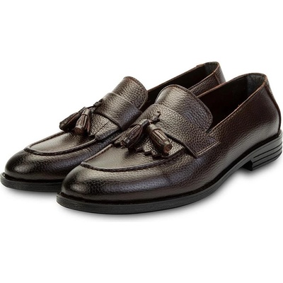 Ducavelli Tassel Мъжки обувки от естествена кожа - Кафяви 308278 (308278_Кафяво)