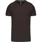 Kariban v-neck k357 / Мъжка тениска с къс ръкав - тъмно каки xxxl (20k35707213)