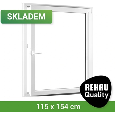 SKLADOVÁ-OKNA.cz REHAU Smartline+, otvíravo-sklopné pravé 1150 x 1540