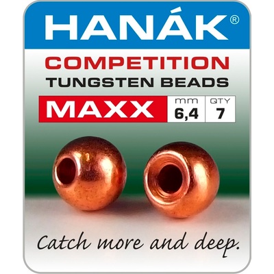 Hanák Competition Tungstenové Hlavičky MAXX 6,4 mm Měděné