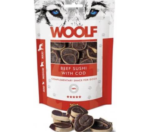 Woolf Beef Sushi & Codfish 100 g