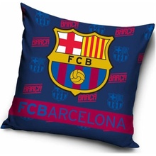 Carbotex Velúrový vankúš FC Barcelona motív Força Barça 40x40