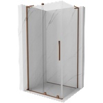 Mexen Velar L плъзгаща се душ кабина 90 x 120 cm, прозрачно, розово злато - 871-090-120-03-60 (871-090-120-03-60)