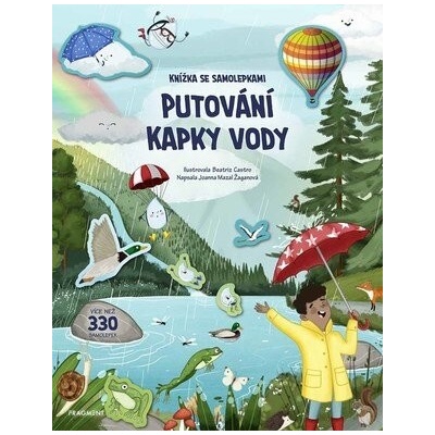 Knížka se samolepkami putování kapky vody