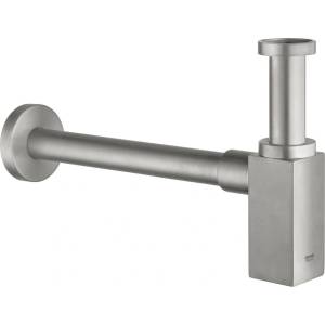 GROHE Сифон за умивалник Grohe правоъгълен, матиран хром, Supersteel (40564DC0)