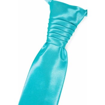 Moderná francúzska kravata tyrkysová