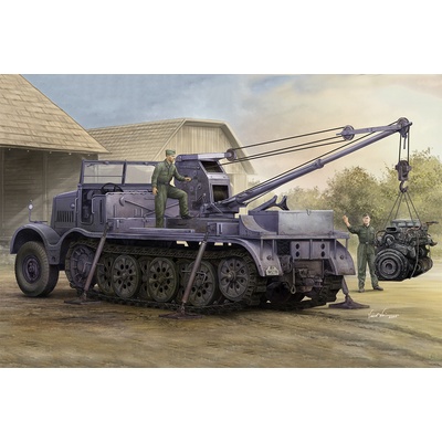 Schwerer Zugkraftwagen 18 t with 6 t Billstein Crane, Sd.Kfz.9/1 Trumpeter 09576 1:35