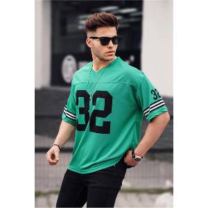 Base Мъжка Oversize тениска - Зелена #329690 (329690_Зелен)