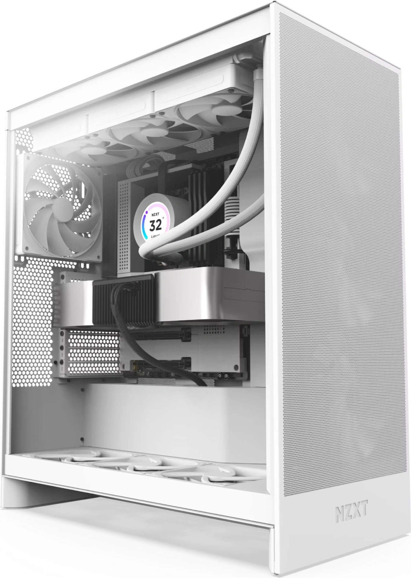 NZXT H7 Flow 2024 All White (CM-H72FW-01)