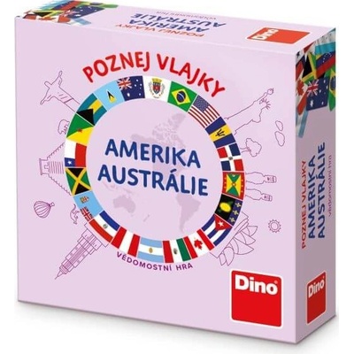 Dino Poznej vlajky Amerika a Austrálie