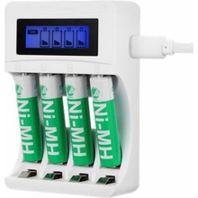 DELTACO C704A4, Nabíjačka batérií, USB 4x AAA